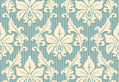 Blue Damask
