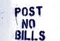 Post No Bills - White